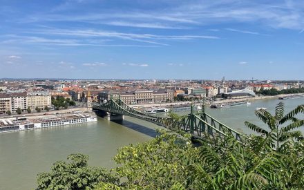Udsigt over Donau i Budapest.